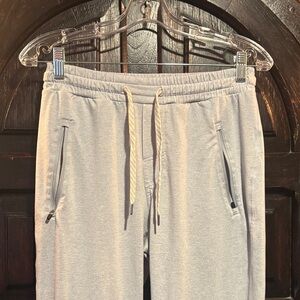 Vuori Light Gray Men's Jogger Sweatpants with Zip Pockets